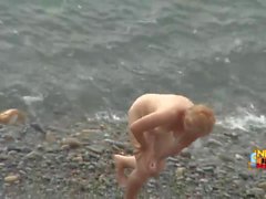 Miscela Delle di sesso di gruppo mare e dei video candid camera