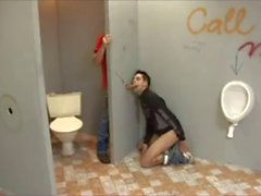 Public Bathroom Bareback