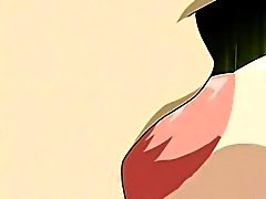 Anime sexslav blir varma bröstvårtorna retad vid närbilds