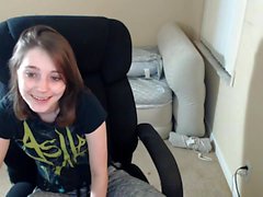 Horniest amateur morena 19yo adolescente facesitting en la webcam