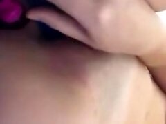 Pussy toying busty high heeled stunner solo pov masturbation