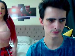 Boquete de casal amador da webcam