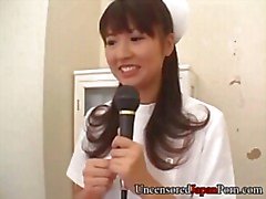 Uncensored Japanese messy bukkake facial - Misato Kuninako