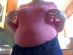 Bbw belly, huge pregnant belly, gewichtszunahme