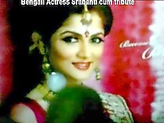 La actriz bengalíes Srabanti semen el tributo