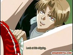 Coed anime virgin fucked hard