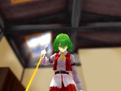 Touhou progetto di MMD a Yuka Kazami Calpestabile piedi violento