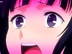 Suloinen anime tyttö gets sormella