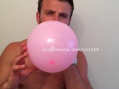 Balloon Fetish - Chris Blowing Balloons Part13 Video2