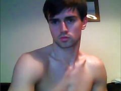 Cute Guy Flexing Muscles and Showing Hot Cock