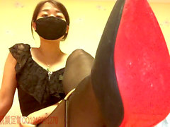 Chinese mistress, heeljob, chinese feet