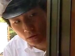 Hot Asian maduras é enfermeiro selvagem japonês desfrutando trabalho de mão