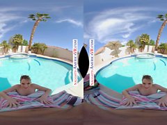 Naughty America Kenna James de la piscine RV