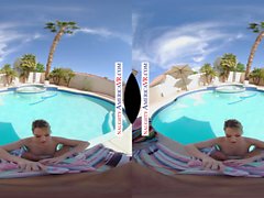 Naughty America Kenna di James presso la piscina VR