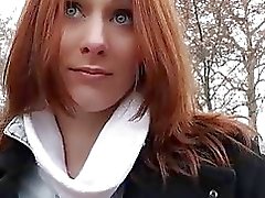 Redhead Czech красотка трахнут на деньги