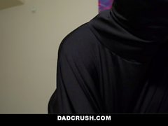 DadCrush - Tesettür birlikte Gençlik bir göster Sloppy Wet Sakso üvey babası kazandırır