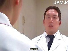 Japanese nurse blowing cock