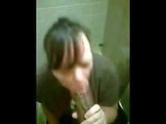 blowjob in the restroom - Write her on date4joy