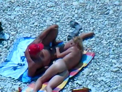 voyeuse public extérieur Sperme sexe sur la plage