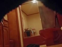 Mi mamá de botín caliente secretamente filmado en nuestro baño