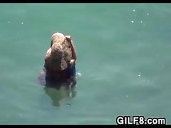 Old Couple Fucking Outside At The Beach