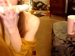 Emo teen Becka solo webcam masturbation