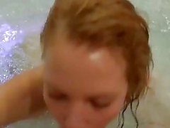 Sexy eurobabe asshole rammed in jacuzzi