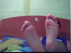 mecs consécutives les pieds sur webcams en - joueur de soccer portugais