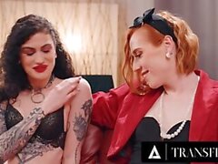 Trasfisso - Shiri Allwood dà ogni centimetro del suo cazzo trans alla co -protagonista Lydia Black!