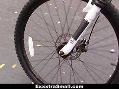 ExxxtraSmall - Cute Biker Learns To Ride Cock