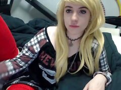 Curly Blonde Teen Records Solo Dildo Masturbation mehr bei