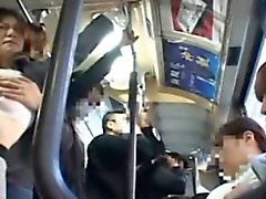 Publicsex asian fingered on the bus