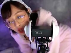 Asian ASMR Ear Slicking