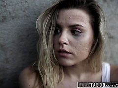 PURE TABOO Homeless Teen Virgin gets Unwanted Creampie