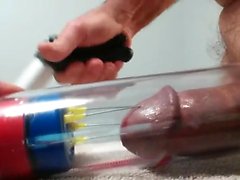4 needles in a penis push
