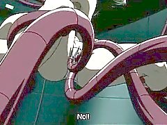 Anni dell'adolescenza Anime Carino avvolto in tentacles che hanno sesso lesbica