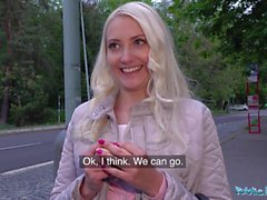 Public Agent Horny tourist Helena Moeller is hungry for Czech cock