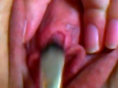 my clit massage with a small brush