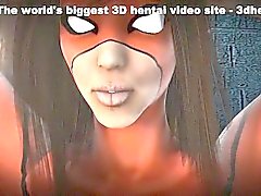 Yakalanan yakalandı Ve ateş püskürdü - En yeni 3D anime seks filmleri