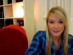 Webcam Striptease amateur blonde