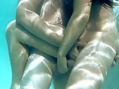 Hett massage samt under vattnet kön