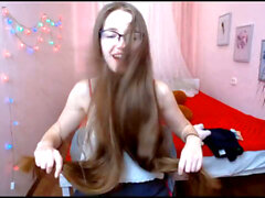 Chinese longhairjob Spiel, lange Haare hairjob