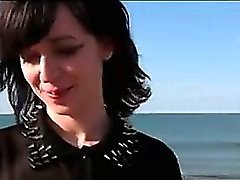 Whore française à la plage