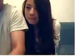 Chinesischen Paare Mess Around auf Webcam