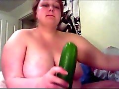 Sensual gordo os engorges do pepino espessa