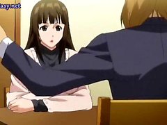 Lascive anime milf with huge tits gets laid