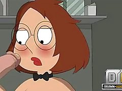 De Family Guy la pornografía Meg se entre en un armario