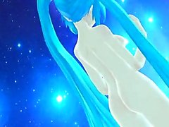 MMD , R18 , Nude, miku , danza