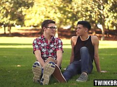 Latin twinks anal rimming with ass creampie