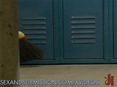 Hot College Slut Pounded by the Janitor